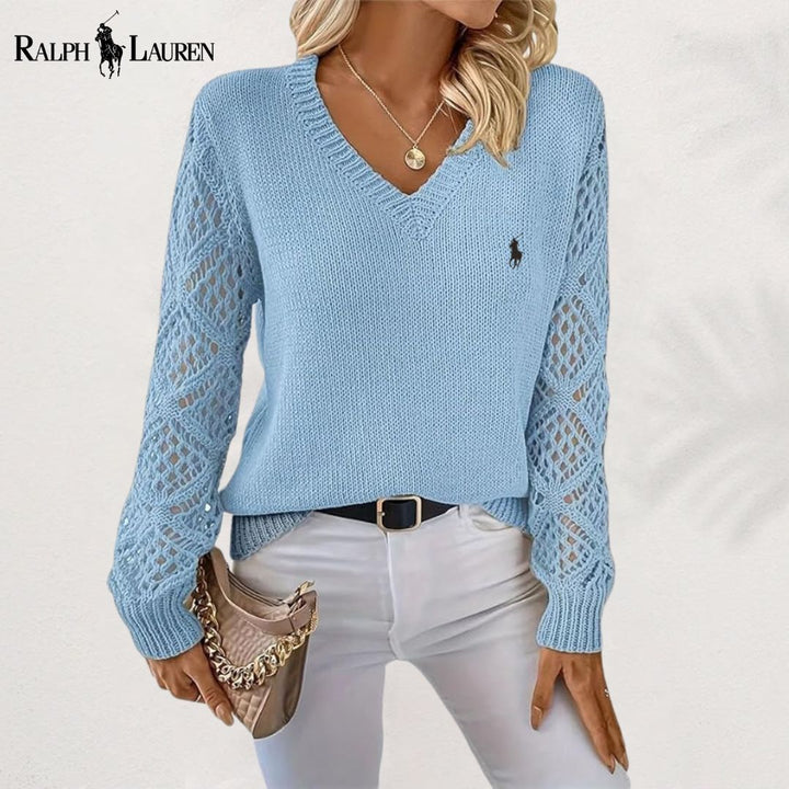 Luxe Weave V-Neck Sweater – 2025 Edition